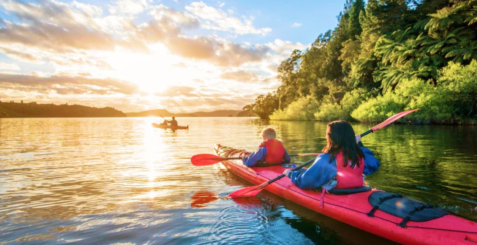 Kayak and Swim in Lake Albano